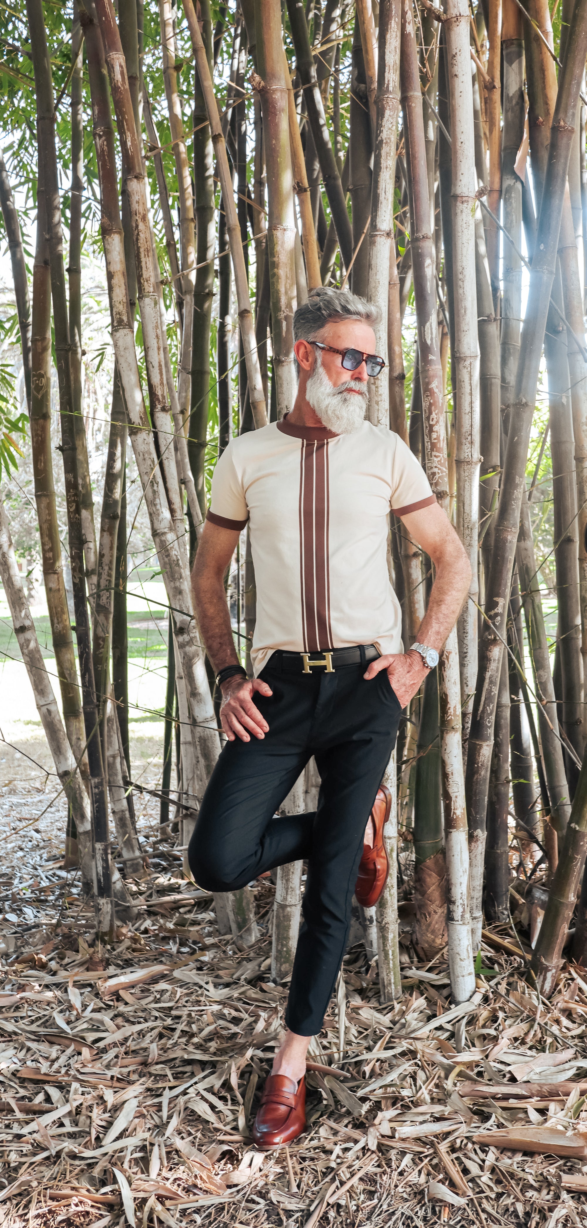 Roma Signature Collar Slim Fit Tee