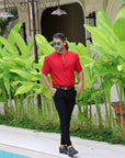 Rapallo Slim Fit Banded Collar Shirt