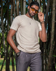 Amaretto Ribbed Slim Tee