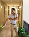 Turin Slim Fit Banded Collar Shirt
