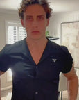 Vulcano Slim Fit Banded Collar Shirt