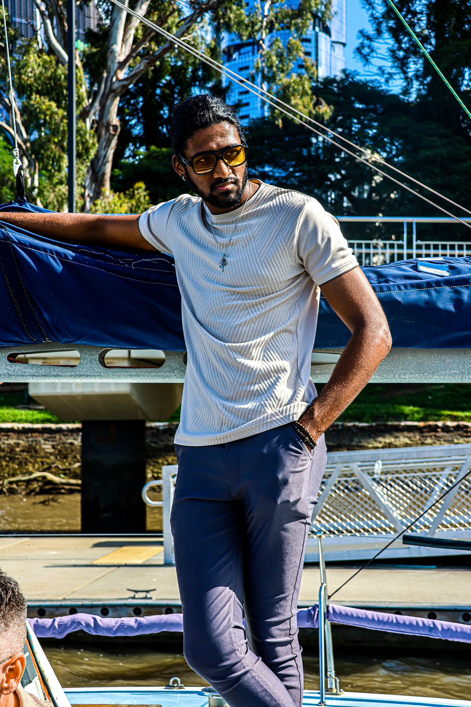 Amaretto Ribbed Slim Tee