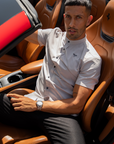 Turin Slim Fit Banded Collar Shirt