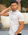 Turin Slim Fit Banded Collar Shirt