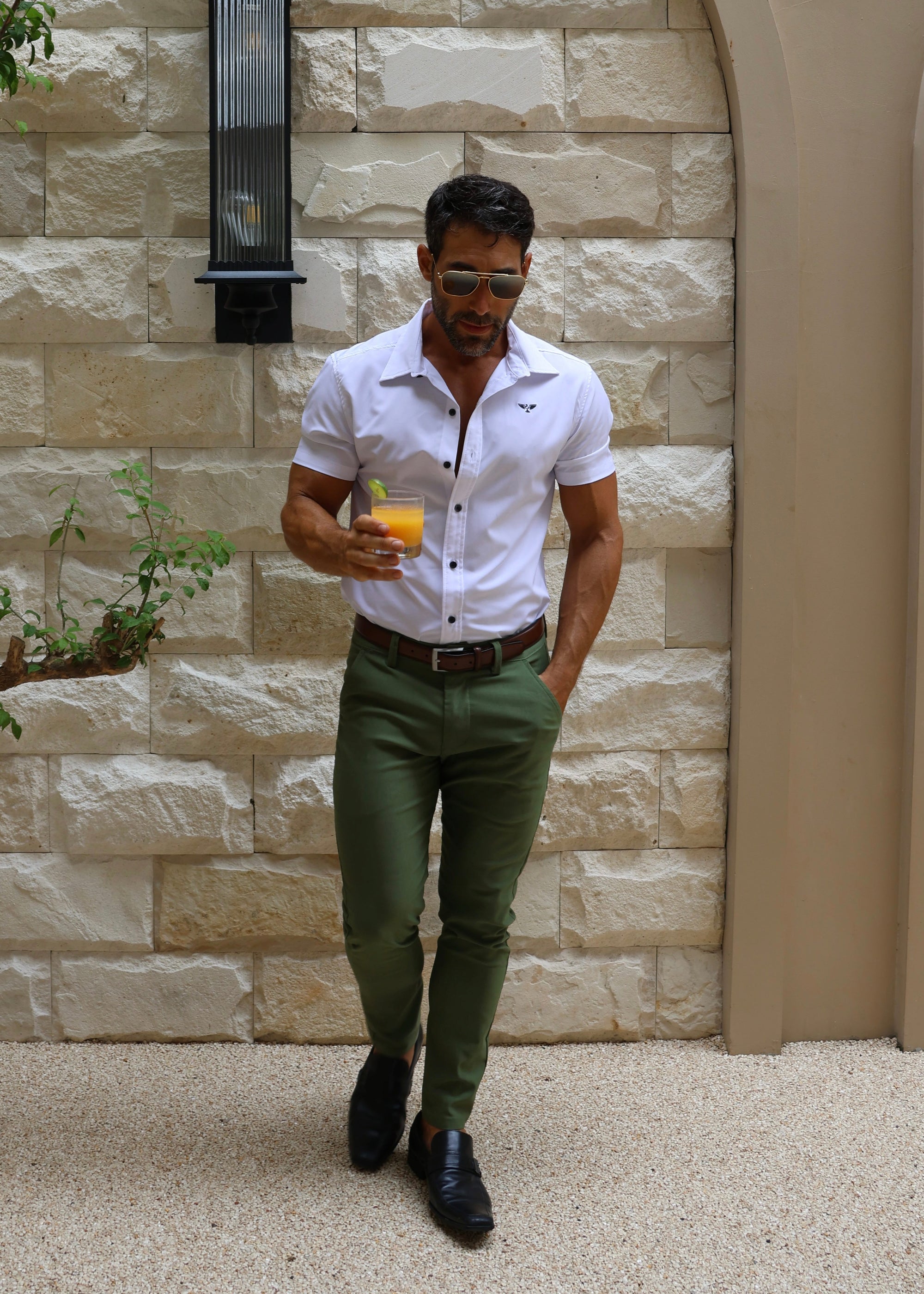 Siracusa Shirt | Short Sleeve Muscle Fit