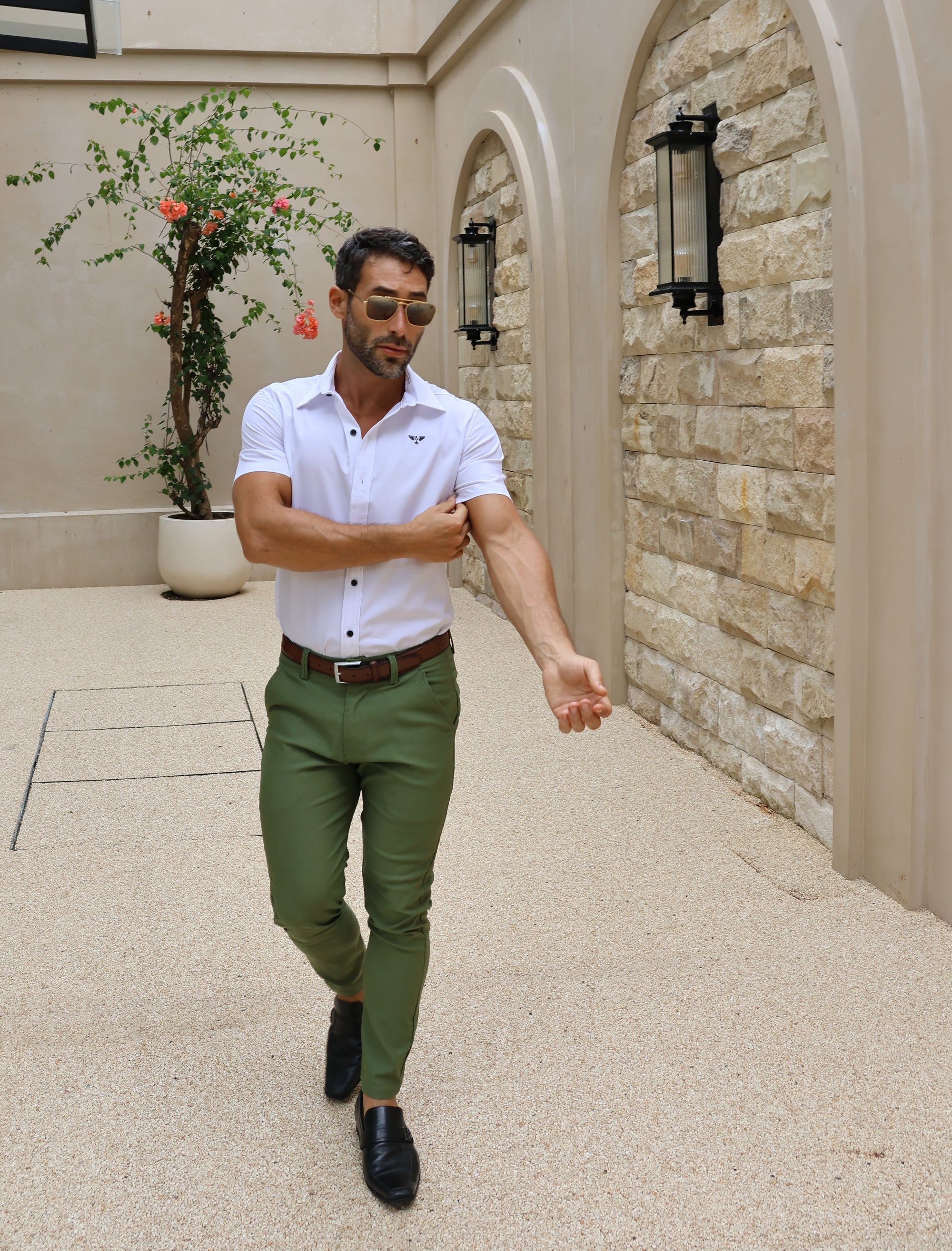 Luxe Slim Chino | Tapered Fit - Sage Green