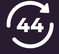 44 Day Returns Icon