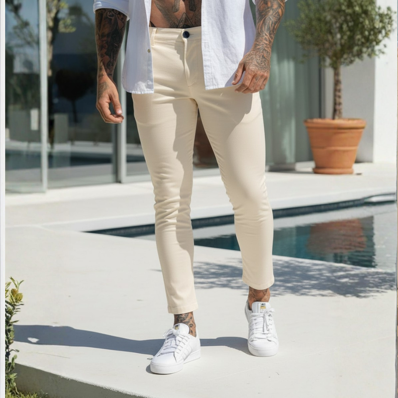 Luxe Stretch Chino | Tapered Fit - Stone
