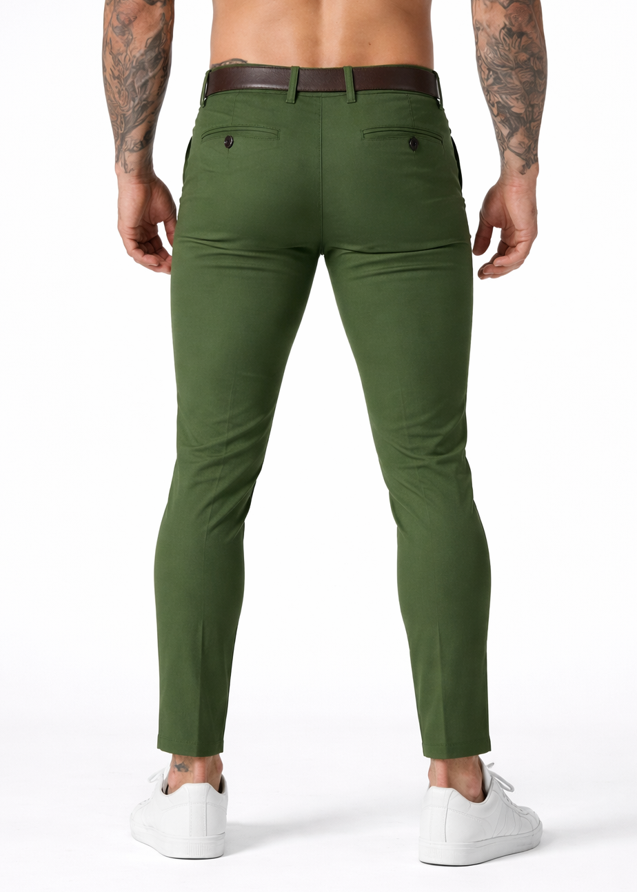 Luxe Slim Chino | Tapered Fit - Sage Green