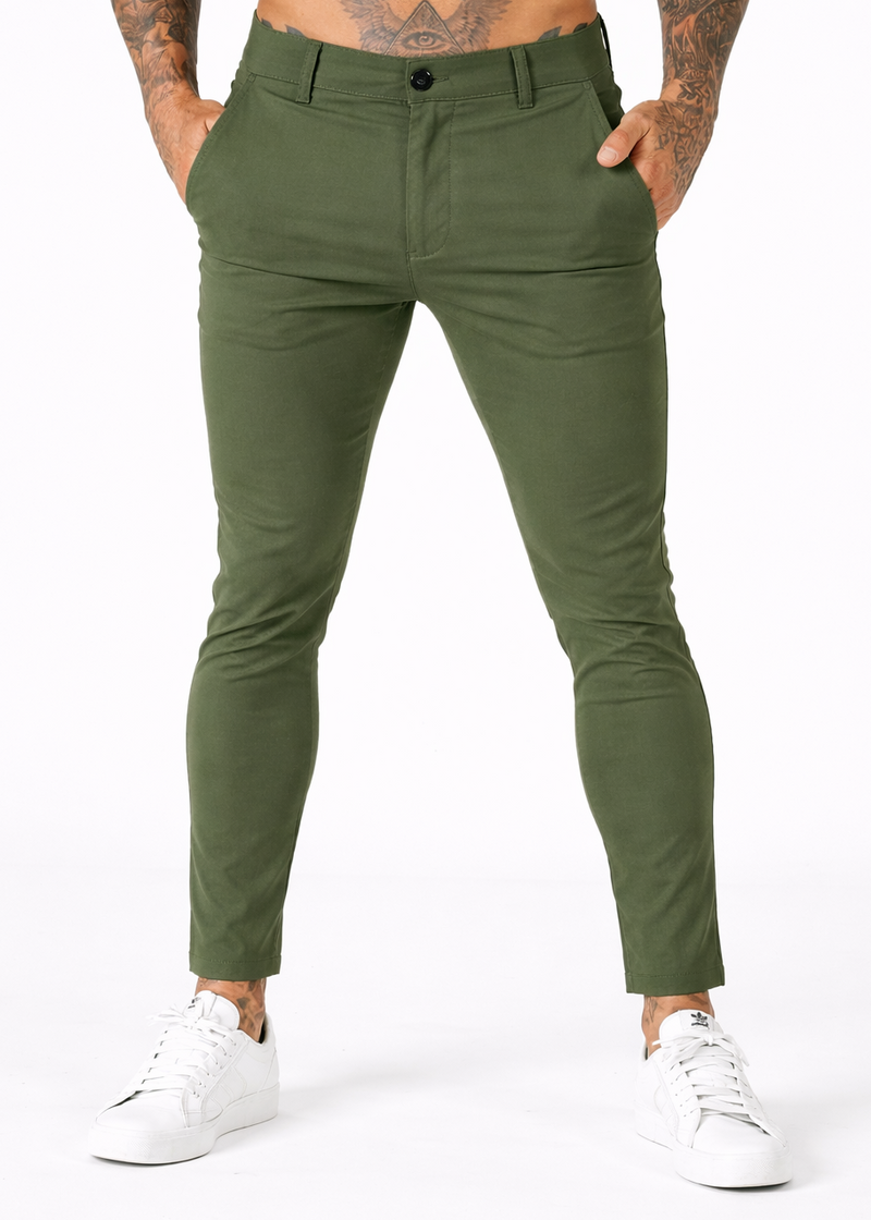 Luxe Stretch Chino | Tapered Fit - Sage Green