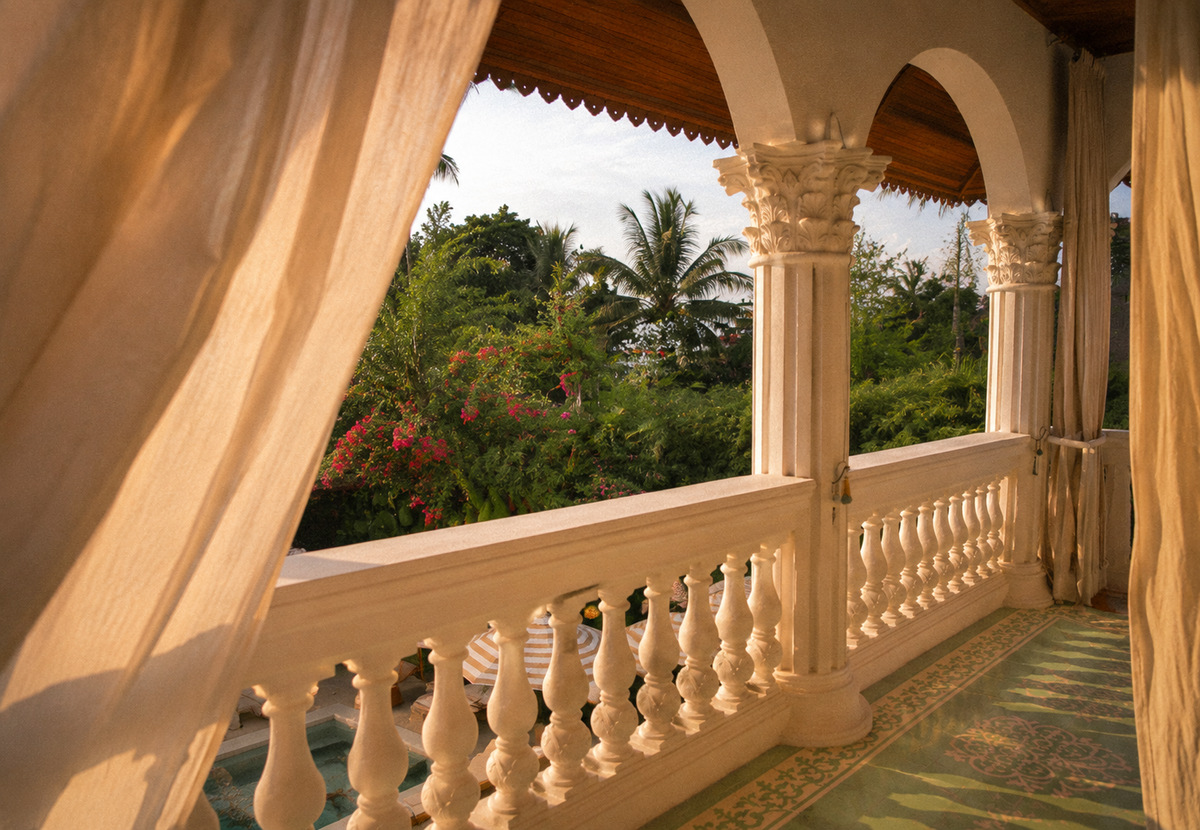 The terrace, before dinner