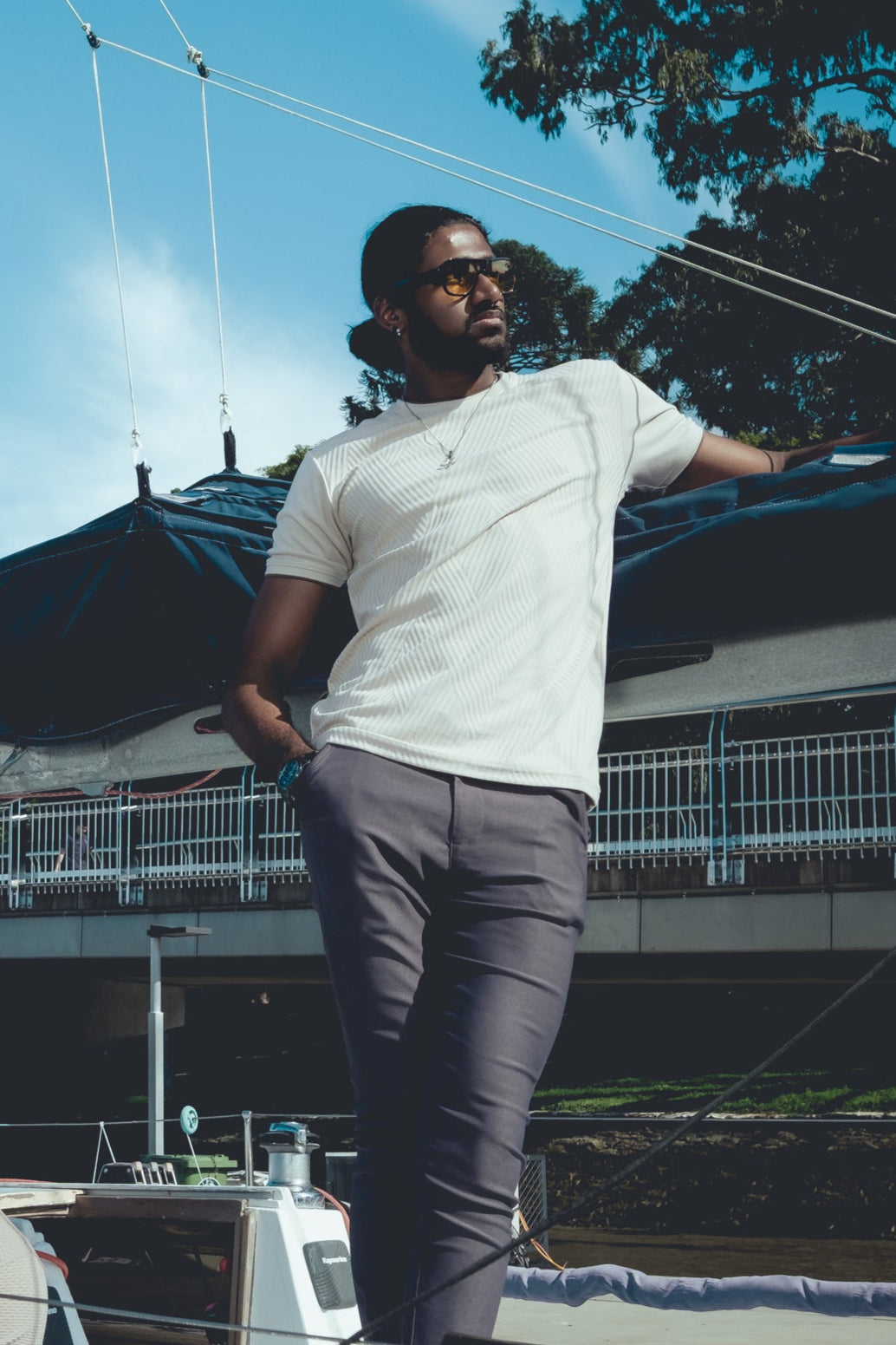 Amaretto Ribbed Slim Tee