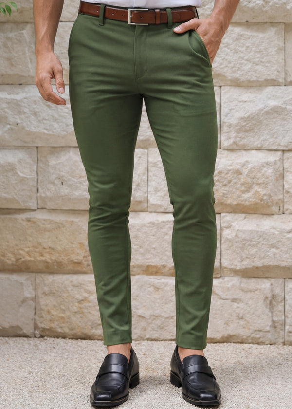 Luxe Slim Chino | Tapered Fit - Sage Green