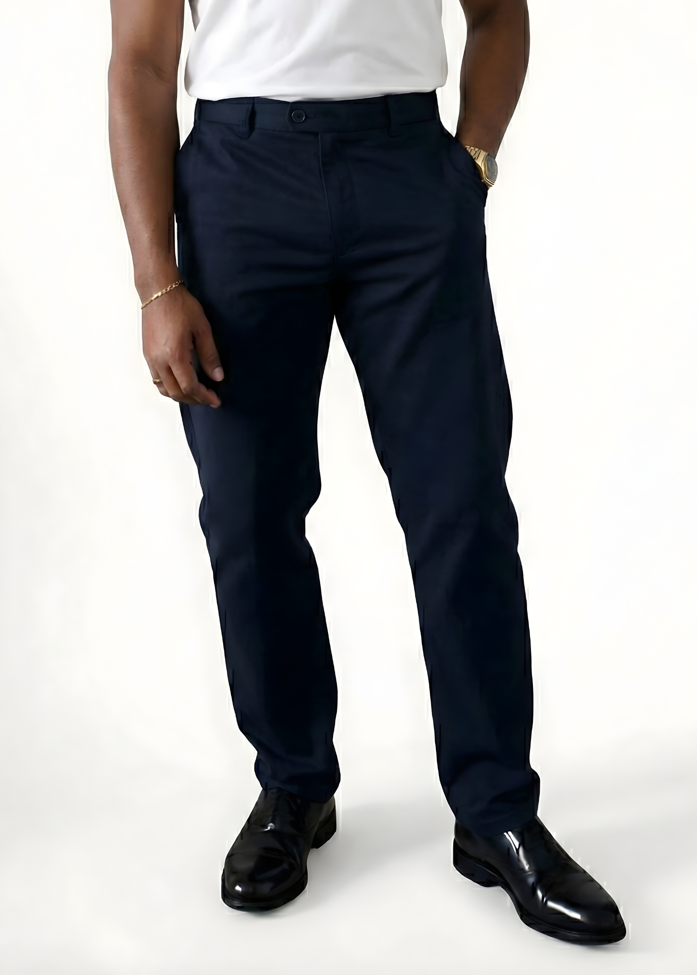 Signore Chino | Classic Fit Side Adjuster - Midnight