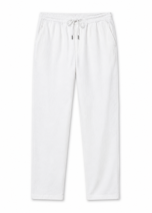 The Alassio Linen Trouser — front