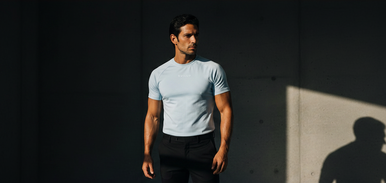 Classico Raglan Tee - Light Blue Coastal