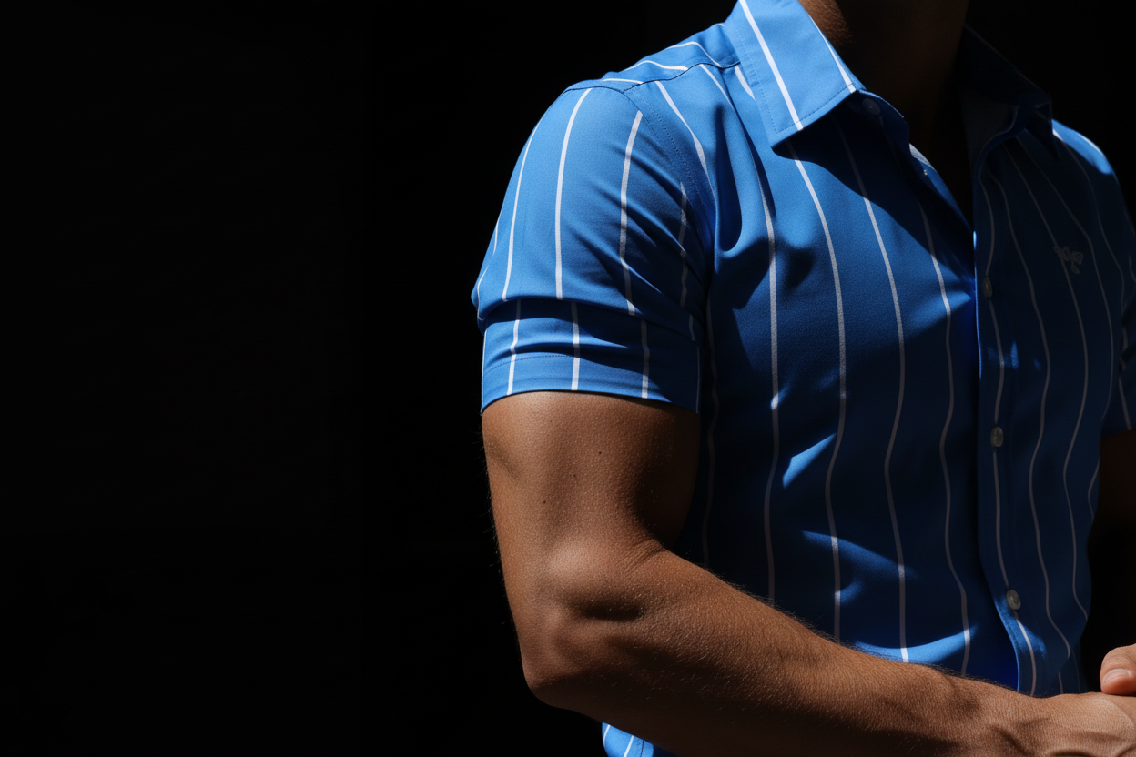 Fitted sleeve on arm