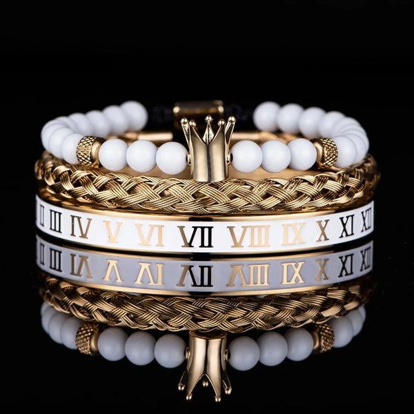 Stainless Steel Roman Numeral Bracelet