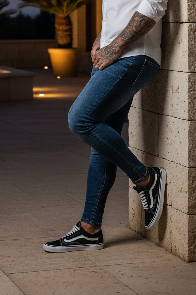 Plain white shirt version