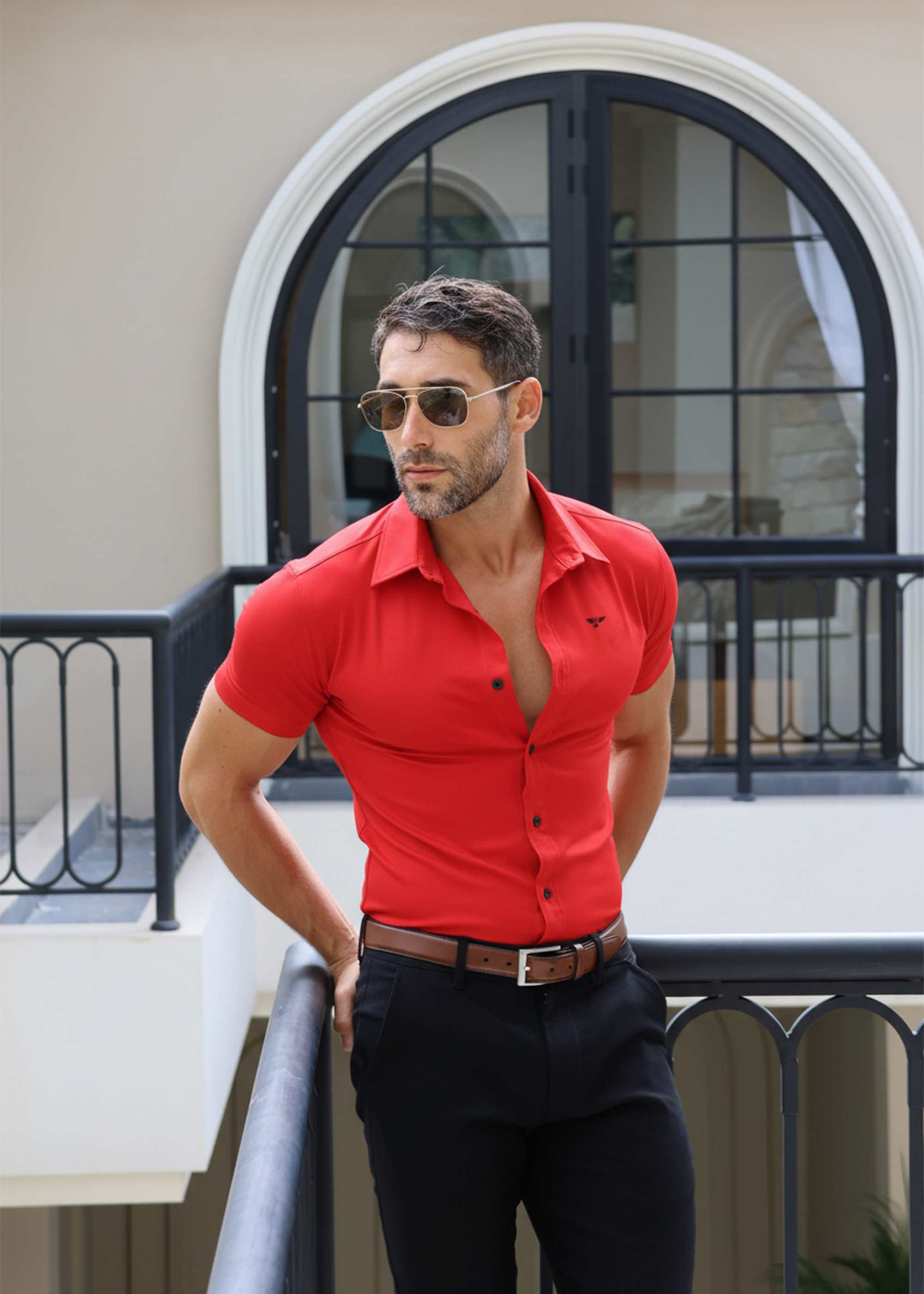 Rapallo Shirt | Short Sleeve Muscle Fit