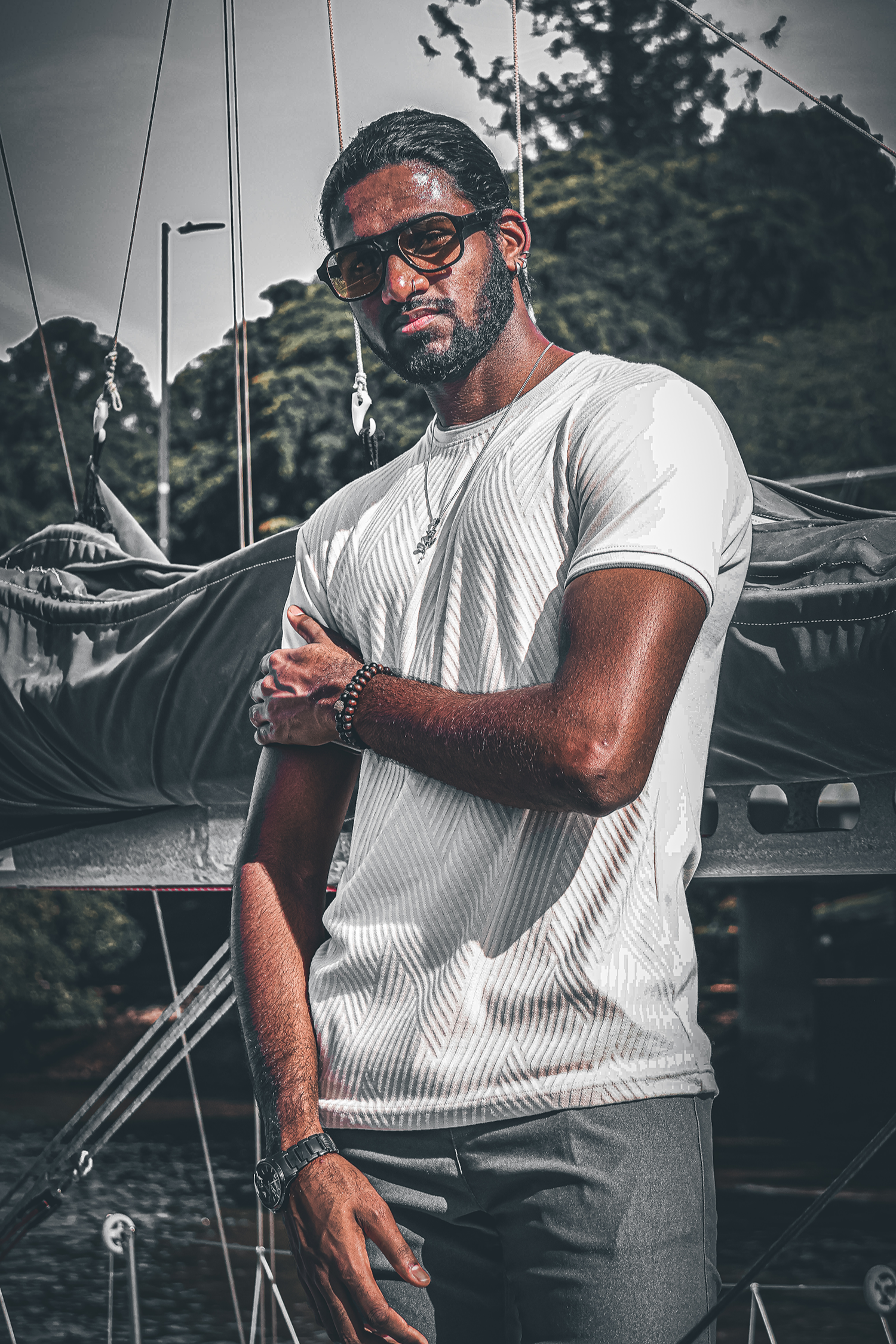 Amaretto Ribbed Slim Tee